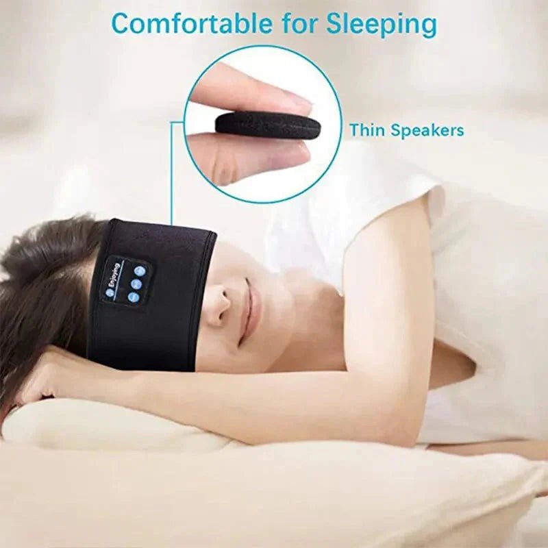 Bluetooth Sleep Headband – Wireless Headphones, Built - In Speakers, Comfortable Fabric, 10 - Hour Battery Life - AuraGoods