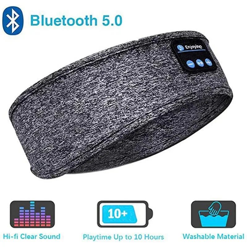 Bluetooth Sleep Headband – Wireless Headphones, Built - In Speakers, Comfortable Fabric, 10 - Hour Battery Life - AuraGoods