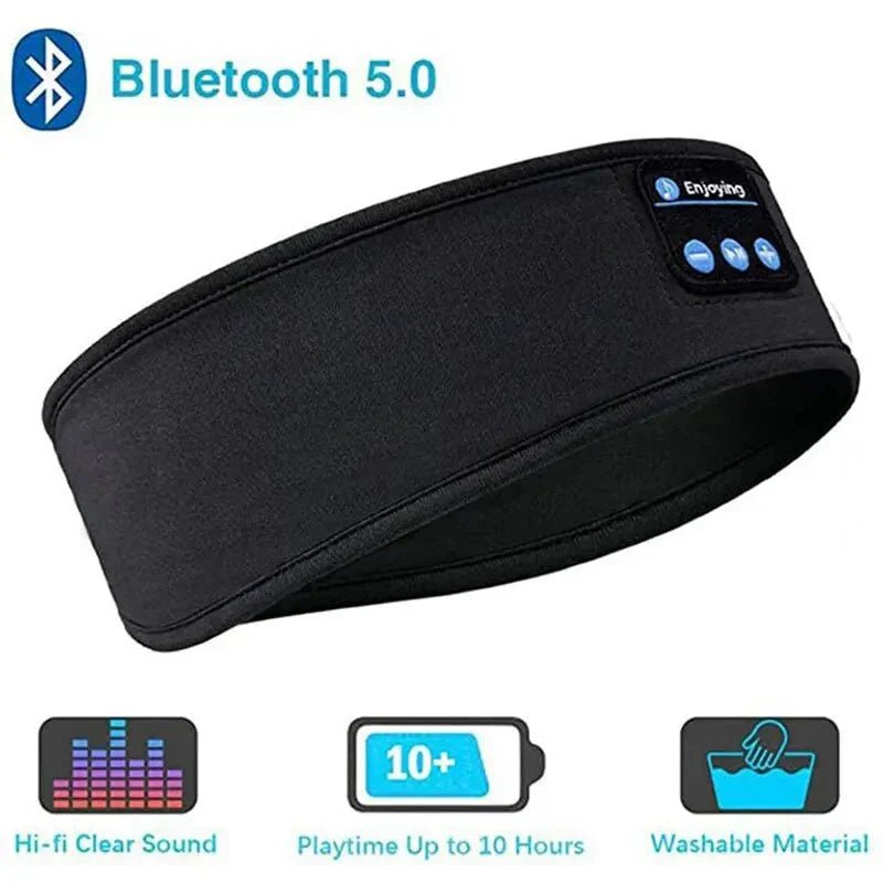 Bluetooth Sleep Headband – Wireless Headphones, Built - In Speakers, Comfortable Fabric, 10 - Hour Battery Life - AuraGoods