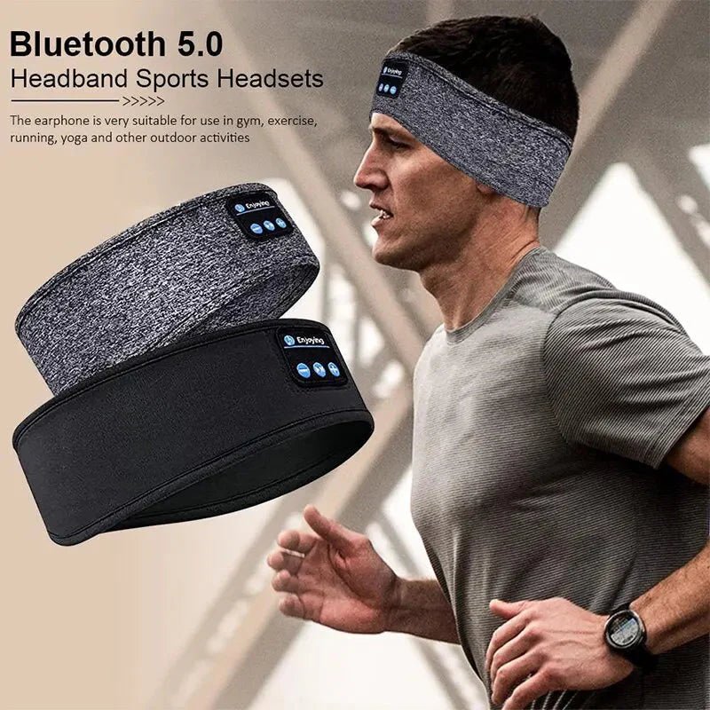 Bluetooth Sleep Headband – Wireless Headphones, Built - In Speakers, Comfortable Fabric, 10 - Hour Battery Life - AuraGoods