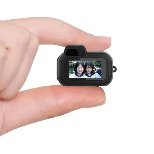Mini Slr - Shaped 1080P Pocket DV Camera – Portable Body Cam, Action Camera with Display Screen, Loop Recording, & Filters - AuraGoods
